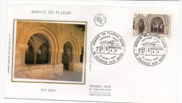 1990--enveloppe FDC "Soie" -Abbaye De FLARAN--32------cachet  VALENCE SUR BAISE--32 - 1990-1999