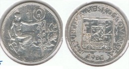 CHECOSLOVAQUIA 10 CORONA 1931 PLATA SILVER G1 - Czechoslovakia