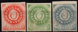 ARGENTINE - 3 Valeurs De 1862/64  FAUSSES - Unused Stamps