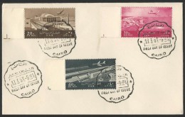 EGYPT UAR FDC 1963 AIR MAIL FIRST DAY COVER AIRMAIL CANCEL CAIRO - HARD TO FIND - Brieven En Documenten