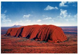 (777) Australia Early Postcard - Ayers Rock - Aborigenes