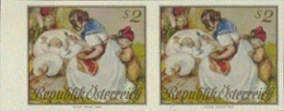 AUSTRIA 1967. Painting Healthcare Children S2 IMPERF.PAIR  .  [non Dentelé,Geschnitten,no Dentado,non Dentellato] - Plaatfouten & Curiosa