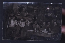 SOLDATS ALLEMANDS WWI CARTE PHOTO ORIGINALE TRANCHEE - Weltkrieg 1914-18