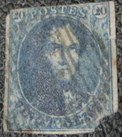 Belgium 1851 King Leopold I 20c - Used - 1851-1857 Médaillons (6/8)