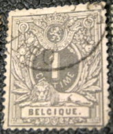 Belgium 1884 Numeral 1c - Used - 1869-1888 Leone Coricato