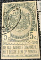 Belgium Coat Of Arms Printed Stationary 5c - Used - Other & Unclassified