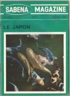 Sabena Magazine 1969 N° 81 Japon Photos Poissons Japonais Juliette Greco Cosmonaute Titov - Aviazione