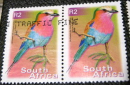 South Africa 2000 Bird Coracias Caudata 2r X2 - Used - Oblitérés