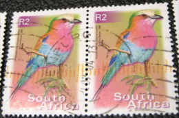 South Africa 2000 Bird Coracias Caudata 2r X2 - Used - Usados
