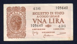 1 LIRA ITALIA 1944 SPL - Bolaffi, Cavallaro, Giovinco - Italia – 1 Lira