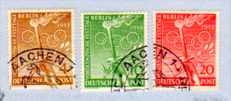 Berlin 1952, J.O. D’Helsinki, 74 / 76 Ø , Cote 45 €, - Summer 1952: Helsinki