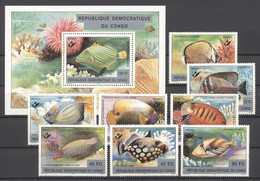 République Démocratique Du Congo - 1960/1967 + BL179 - 2001 - Poissons - Belgica - MNH - Mint/hinged