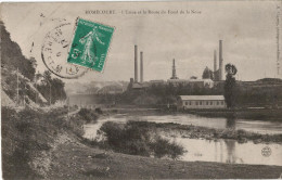 Carte Postale Ancienne De HOMECOURT - L'USINE ET LA ROUTE DU FOND DE LA NOUE - Homecourt