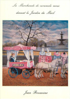 Arts- Peintures & Tableaux - Peintre Jean Boccacino - La Marchande De Caramels - Attelage De Poneys - Pierrots - Pierrot - Malerei & Gemälde