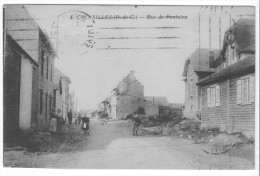 Croisilles (62) - Rue De Fontaine. Bon état, A Circulé (manque Le Timbre). - Croisilles