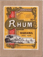 ETIQUETTE - LOIRE - ROANNE - RHUM BAHAMA - L. DOZANCE - 122 X 97 Mm - Rum