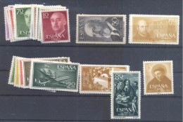 ESPAÑA AÑO 1955 SIN CHARNELA - Annate Complete