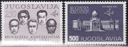 Yugoslavia 1961. Airmail-1st Conference Of Non-Aligned, MNH(**) Mi 960/61 - Unused Stamps