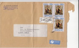 2379FM- PAINTING, SCULPTURE, STAMPS ON COVER, 2013, POLAND - Lettres & Documents