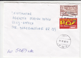 23063- STAMP FACTORY, POSTAL SERVICES, STAMPS ON REGISTERED COVER, 2003, ROMANIA - Lettres & Documents