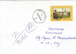 23064- BUCHAREST ROMAN ARENA, STAMPS ON REGISTERED COVER, 2006, ROMANIA - Lettres & Documents