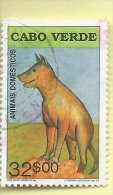 TIMBRES - STAMPS - CAPE VERDE / CAP VERT - 1992 - FAUNE - ANIMAUX  DOMESTIQUE - CHIEN- TIMBRE OBLITERÉ - Kap Verde