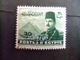EGIPTO - EGYPTE - EGYPT - UAR - 1947 -48 - EFFIGIE DU ROI FAROUK 1º - Yvert & Tellier Nº 256 º FU - Oblitérés