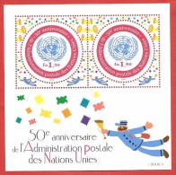 ONU - NAZIONI UNITE GINEVRA MNH - 2001 - 50° Anniversary UN Postal Administration - 1,30 + 1,80 Fr. - Michel NT-GE BL16 - Blocs-feuillets