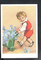 D3092 STUDIUM CHRISTI:  ILLUSTRAZIONE A. ZANDRINO CON CITAZIONE SALMI: BAMBINI ENFANT  CHILDREN - ILLUSTRATION - Zandrino