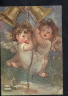 D3105 STUDIUM CHRISTI:  ILLUSTRAZIONE A. ZANDRINO CON CITAZIONE SALMI: BAMBINI ENFANT FILLE  ANGEL - ILLUSTRATION - Zandrino