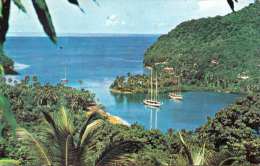 ST. LUCIA - Caribbean-Margot Bay, Karte Gel.1966 (Kleinformat) - Santa Lucía