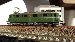 SCALA N ECHELLE - ELLOK LOCO ELETTRICA SBB CFF Ae 6/6 11414 LUZERN - MINITRIX 2936 - Locomotive