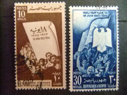 EGIPTO - EGYPTE - EGYPT - UAR  1954  Yvert 363 / 64  FU - Oblitérés