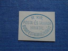 Hungary -M.Kir. Posta és Távirda Hivatal -Budapest Vámházkörút  -  Ca 1870-90's  -  Handstamp  X5.24 - Poststempel (Marcophilie)