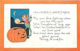 240217-Halloween, Whitney No WNY17-2, Fairy With Light Standing Over Jack O Lantern - Halloween