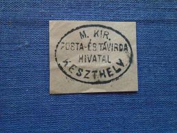 Hungary  Magyar Királyi Posta és Távirda  Hivatal -  KESZTHELY  Ca 1870-80's  -  Handstamp  X7.8 - Postmark Collection
