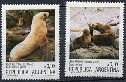 (cl. 8 - P5) Argentine ** N° 1523/1524 (ref. Michel Au Dos) - Otaries - - Unused Stamps