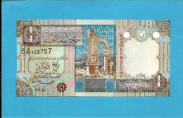 LIBYA - 1/4 Dinar - ( 2002 ) - P 62 -  UNC. - Sign. 4 - Series 5 -  See 2 Scans - Libië
