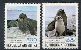 (cl. 8 - P5) Argentine ** Tbres Du Bloc N° 25 (ref. Michel Au Dos) - Otaries, éléphants De Mer - - Unused Stamps