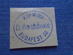 Hungary - Magyar Királyi Távirda és Távbeszélö Hivatal  Budapest 58.   Ca 1880's-handstamp  X7.18 - Postmark Collection
