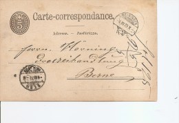 Suisse ( Carte Correspondance De 1879 De Meiringen Vers Berne à Voir) - Briefe U. Dokumente