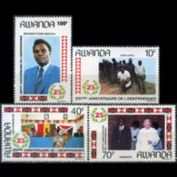 RWANDA 1987 - Scott# 1283-6 Indep.25th. Set Of 4 MNH - Unused Stamps