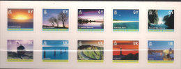 Guernsey  2001 Sceneries From Guernsey Mi  890I-899I On Foil Sheet MNH(**) - Guernsey
