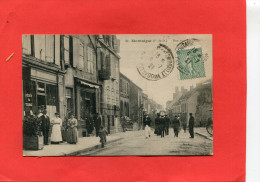 MONTAIGUT      1920 RUE SOUS LES FOSSES AVEC COMMERCES     CIRC OUI EDIT - Montaigut