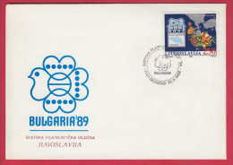 176704  / 1989 - World Philatelic Exhibitions BULGARIA 89 , BIRD DOVE Yugoslavia Jugoslawien Yougoslavie - Spechten En Klimvogels