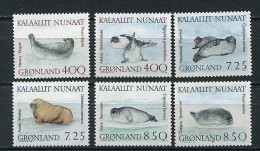 (cl. 8 - P12) Groenland ** N° 199 à 204 (ref. Michel Au Dos) - Phoques   - - Unused Stamps