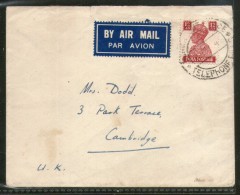 India 1940 KG VI 12As Stamp On Cover To England # 1452-01 - Posta Aerea