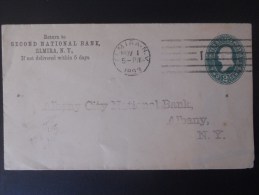 Etats Unis Lettre Elmira 1893 Pour Albany - Brieven En Documenten