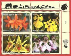 ONU - NAZIONI UNITE GINEVRA MNH - 2005 - Specie In Via Di Estinzione - 1,00 Fr. X 4 - Michel NT-GE 510-513 - Unused Stamps