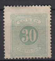 ZWEDEN - Michel - 1877 - Nr 8A - (*) - Portomarken
